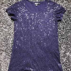 DKNY Sequin T- Shirt Size PS