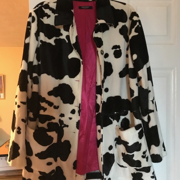 cow print blazer