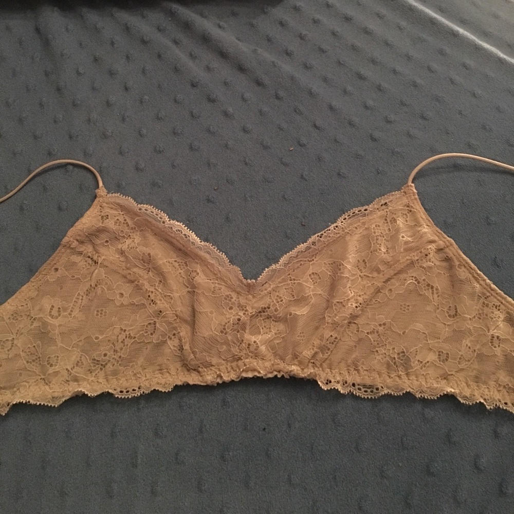 Cream Lace Bralette