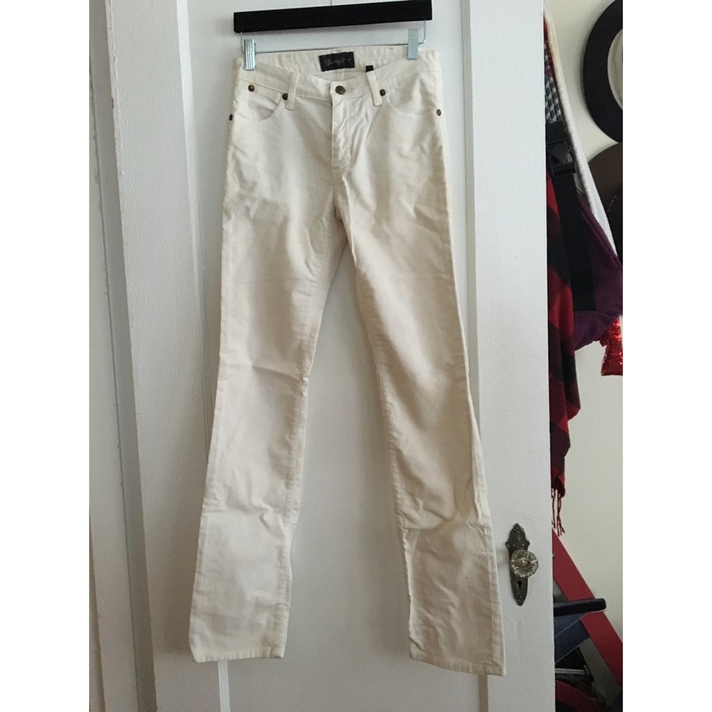 White Wrangler Corduroy Pants