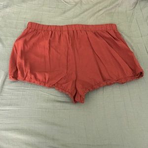 Orange lace shorts Orange lace shorts