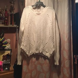 White MK sweater