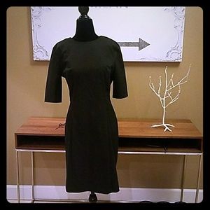 Boat neck shift dress