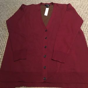 Jcrew double knot oversized wool cardigan size M