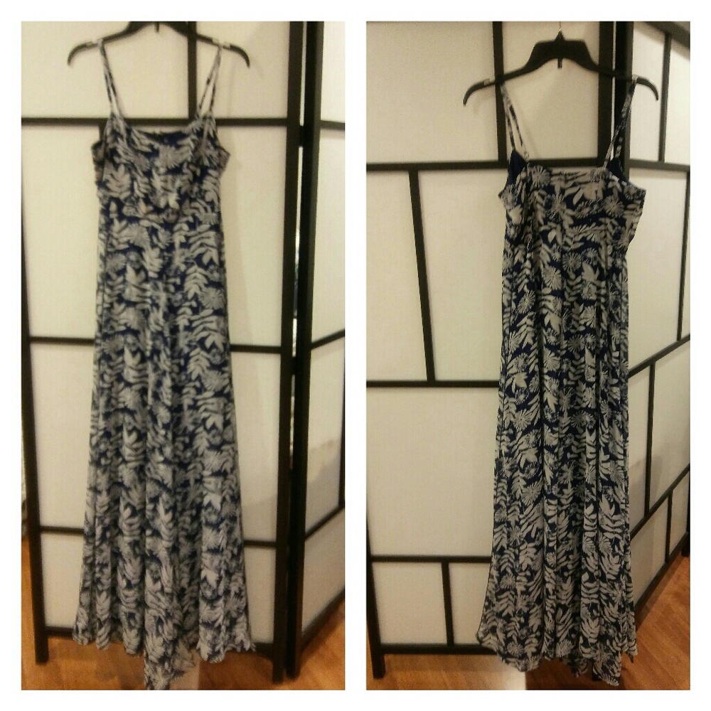 Sans Souci maxi dress medium. Blue & white floral