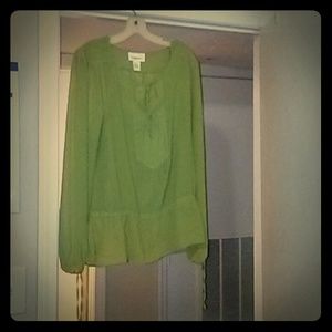 Olive green blouse
