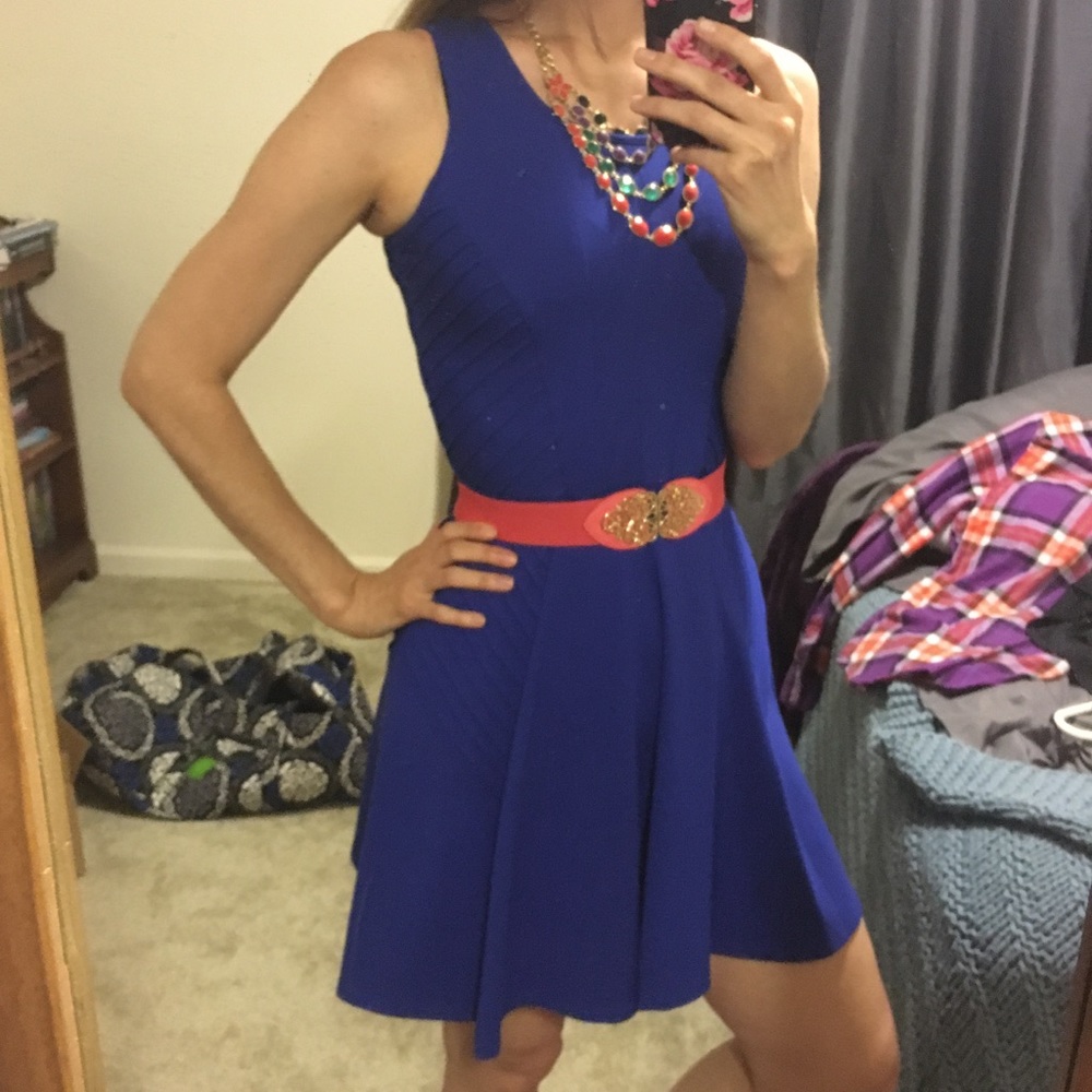 NWOT Moto-Stitch Skater Dress