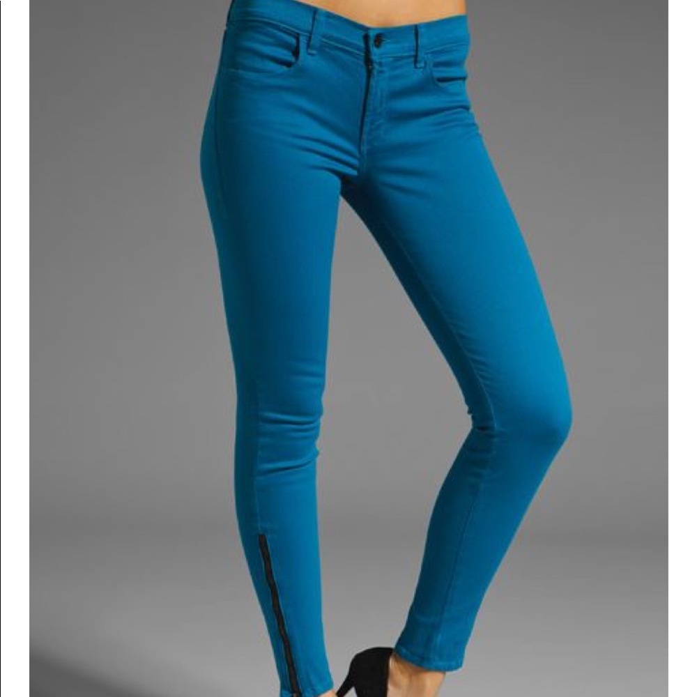 NWT J Brand Skinny Jeans Pants Ankle Zip Size 28