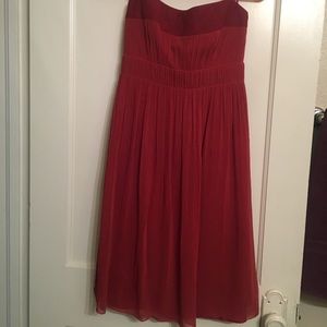 Akris punto strapless dress
