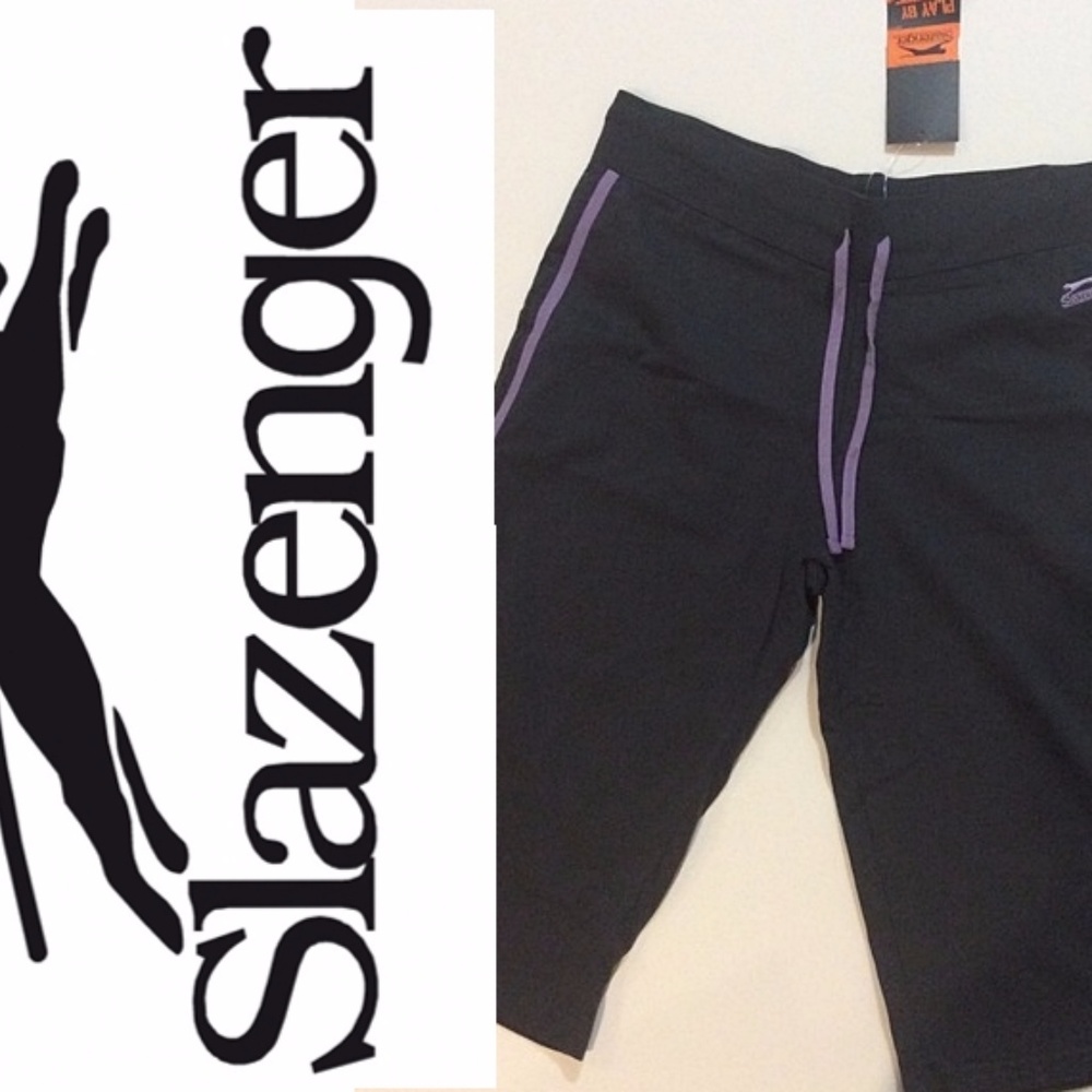 Grey & Lavender/Purple Cropped Workout Pants NWT