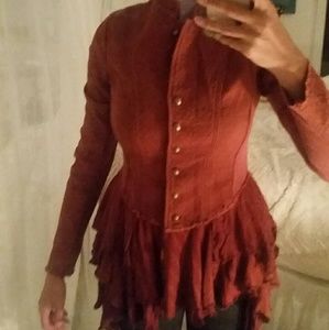 Free People Jacket with ruffles NWOT/never worn