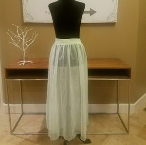 Sheer Maxi Skirt