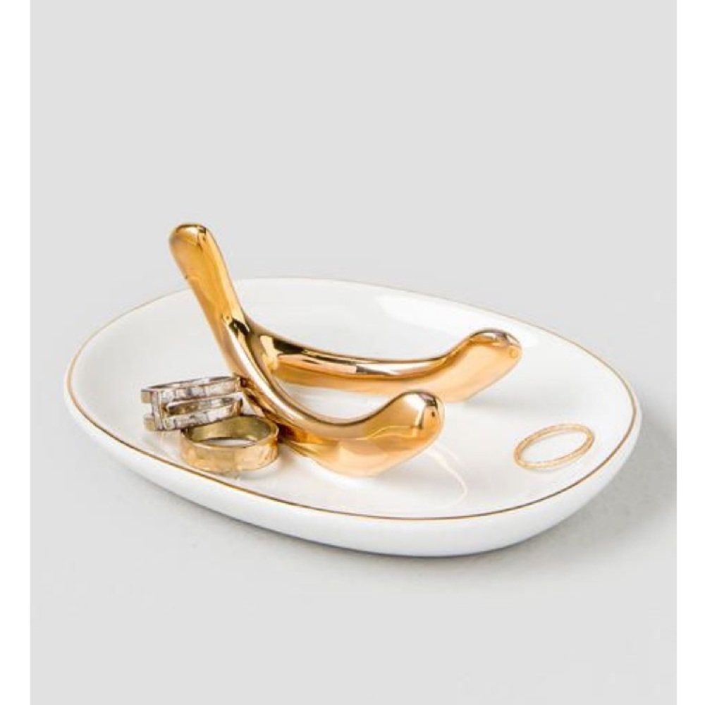 Wishbone Ceramic Jewelry Tray