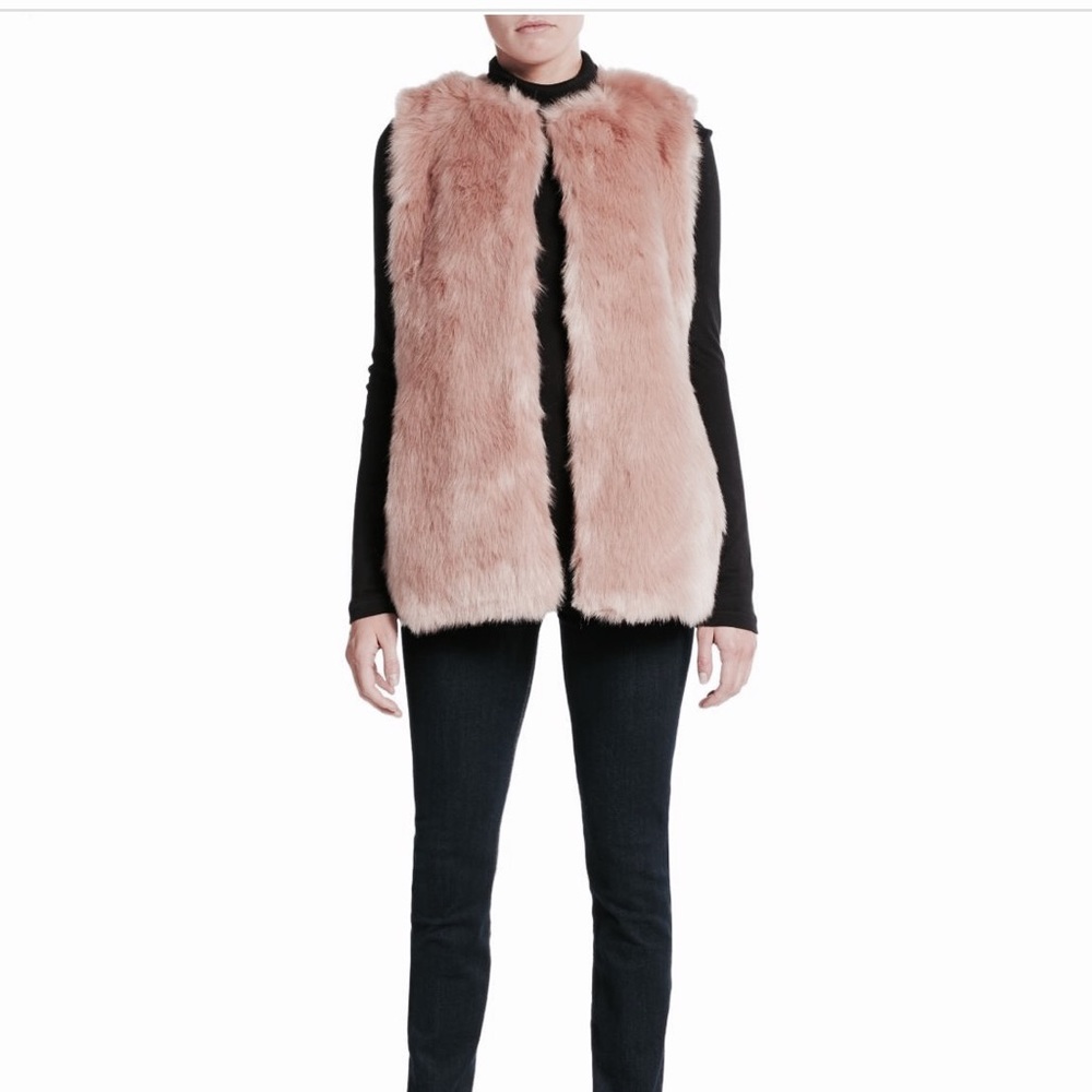 Bagatelle Rose Pink Faux Fur Size S