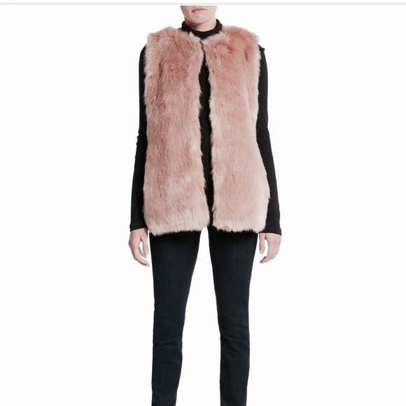 Bagatelle Jackets & Blazers - Bagatelle Rose Pink Faux Fur Size S