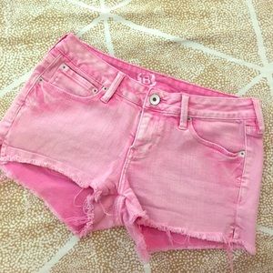 Bullhead Pink denim shorts