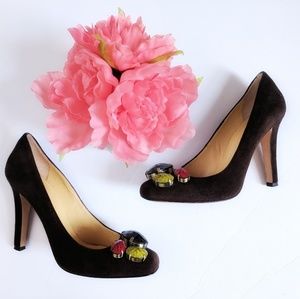 Kate Spade new York • Brown suede jewelled toes Kate Spade new York • Brown suede jewelled toes