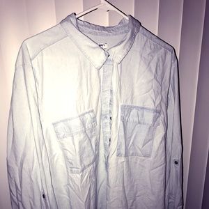 OLD NAVY light blue denim button up OLD NAVY light blue denim button up