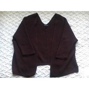 Brandy Melville oversized maroon cardigan