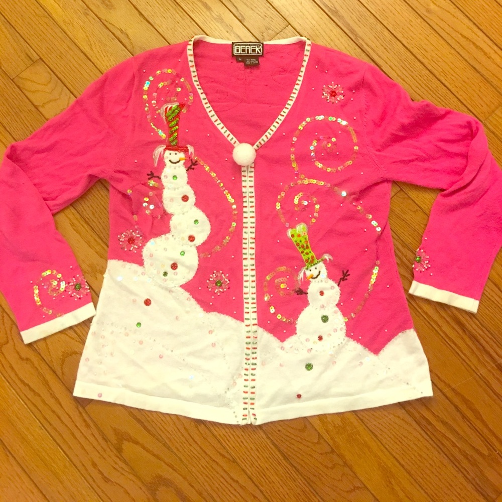 Berek snowman Christmas sweater size M