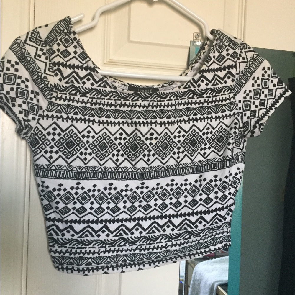 Brand new Aztec print Crop Top
