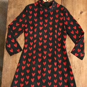 Corduroy tunic w/hearts