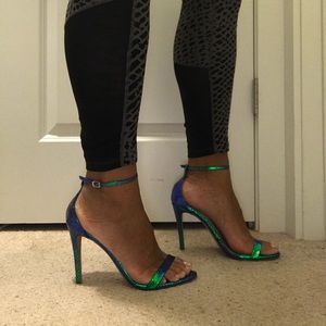 Multicolor Mermaid Shell heels