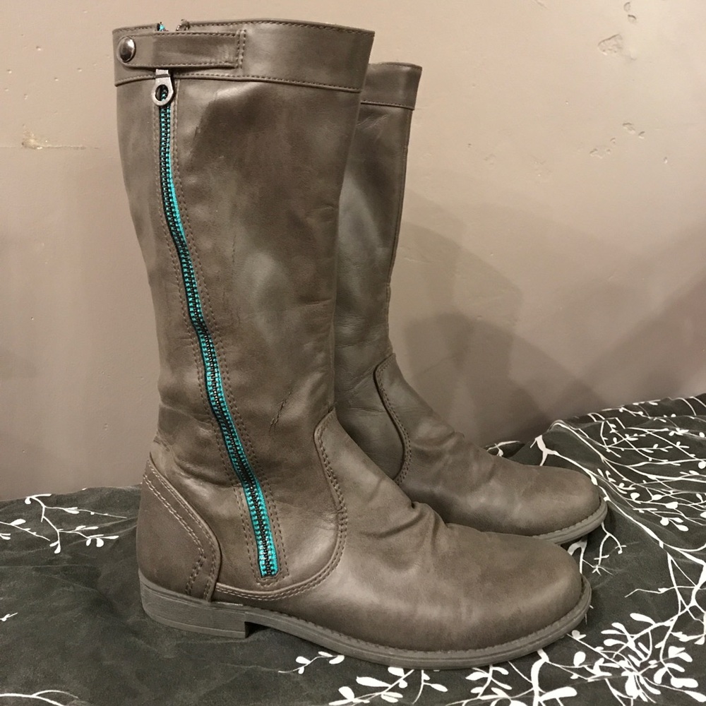 Gray Girls Tall Boots