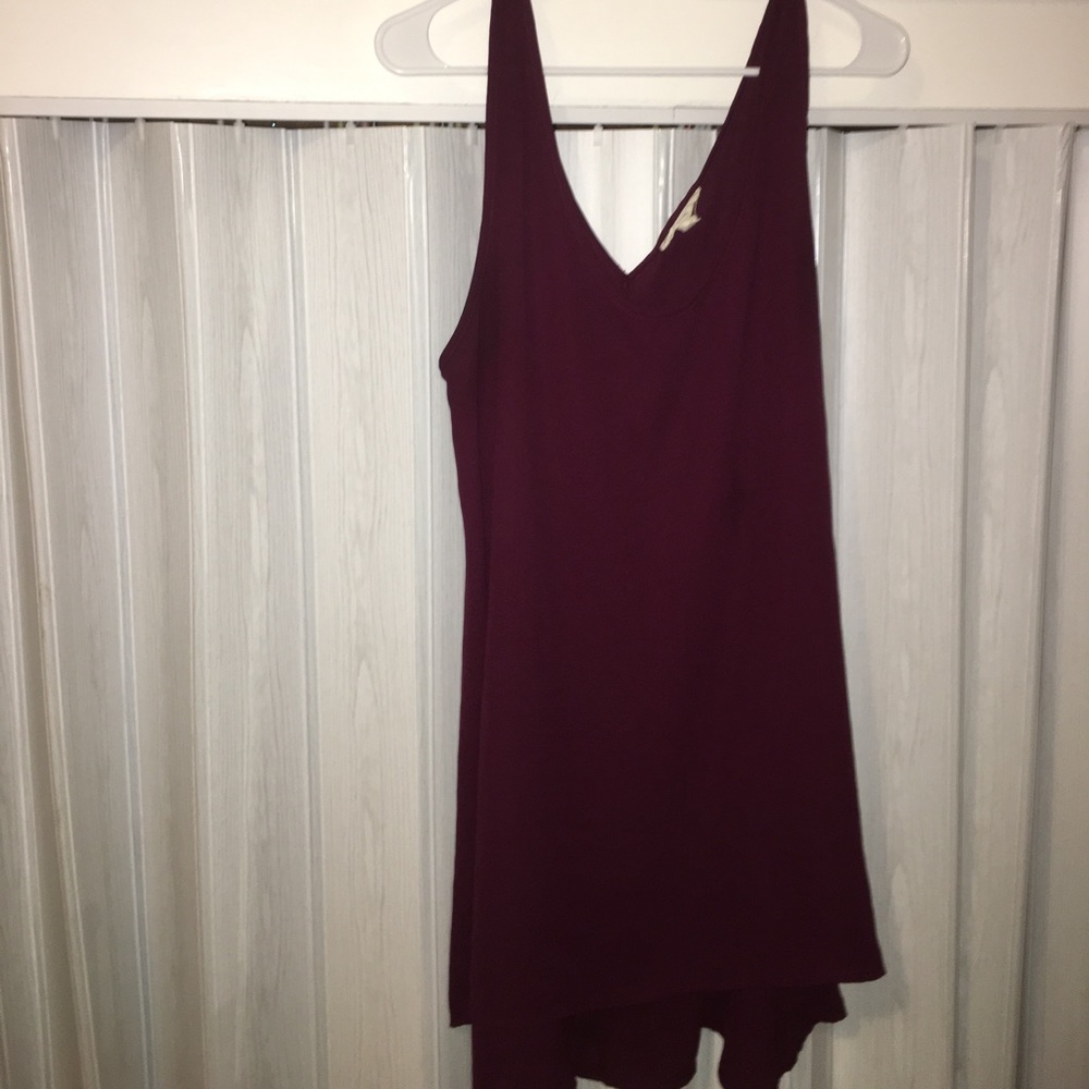 MAROON TANK TOP DRESS