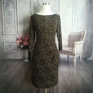 Lauren Ralph Lauren Black Tan Plus Size 14 Dress Lauren Ralph Lauren Black Tan Plus Size 14 Dress