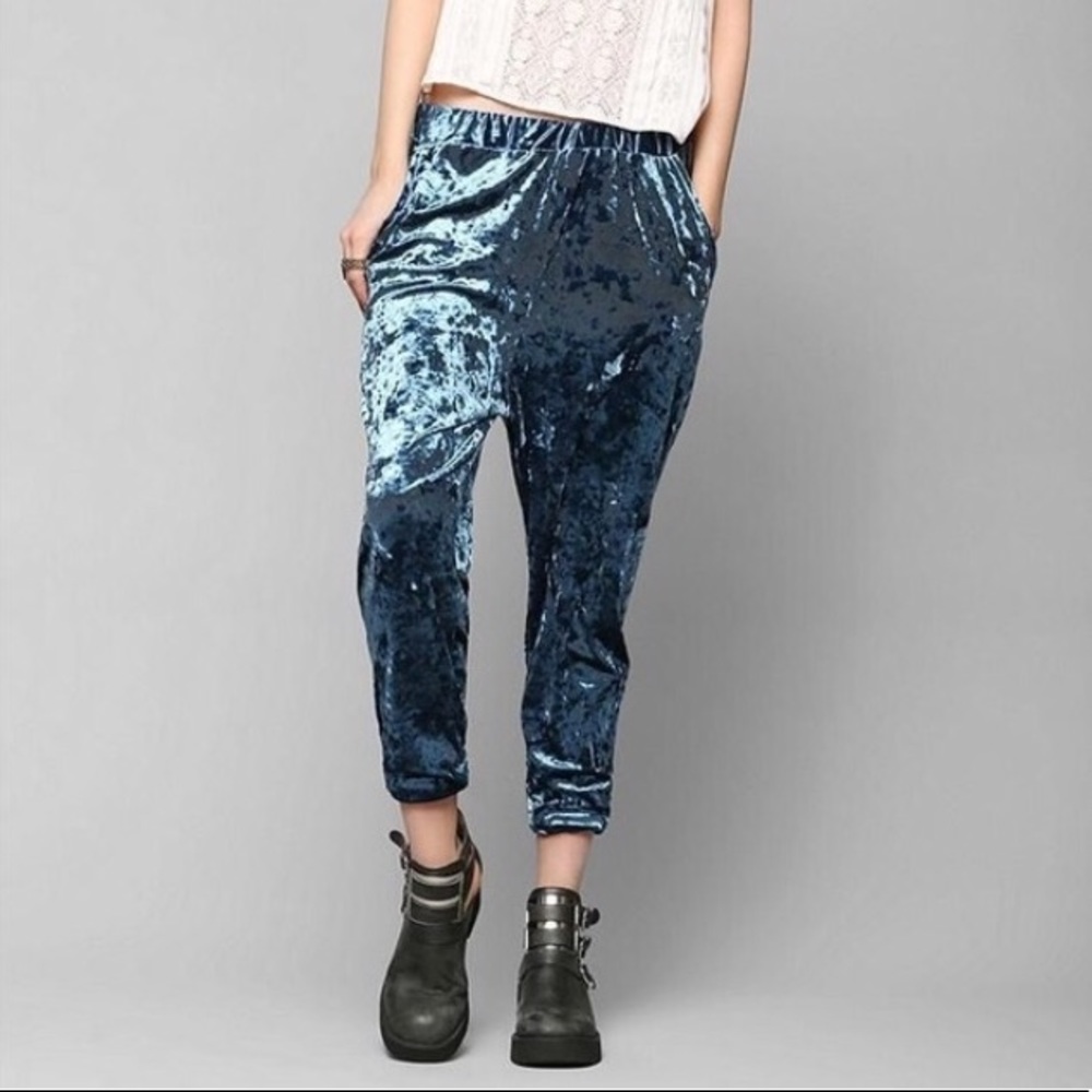 Urban Outfitters Velour Harem Pants