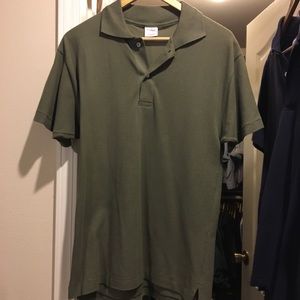Army green polo