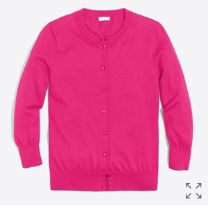J Crew pink button down cardigan sweater. Size M