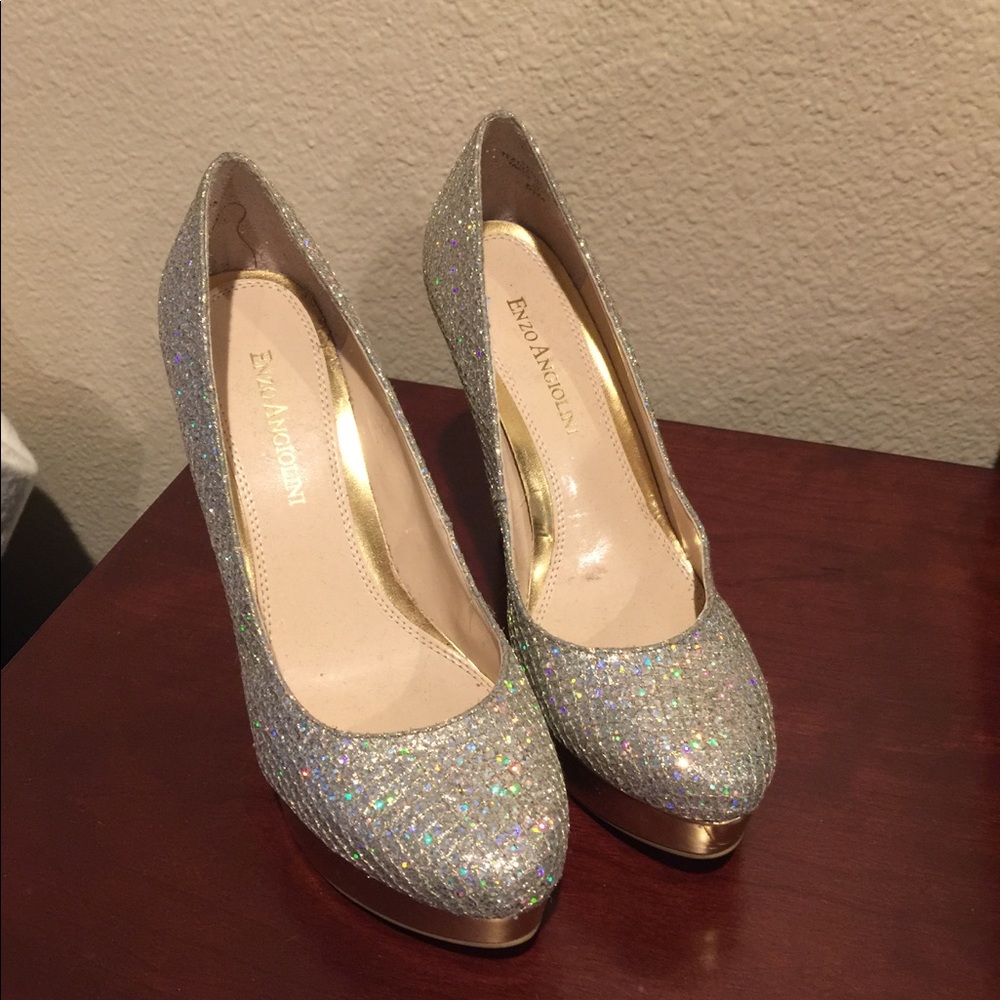 Enzo Angiolini two tone heels