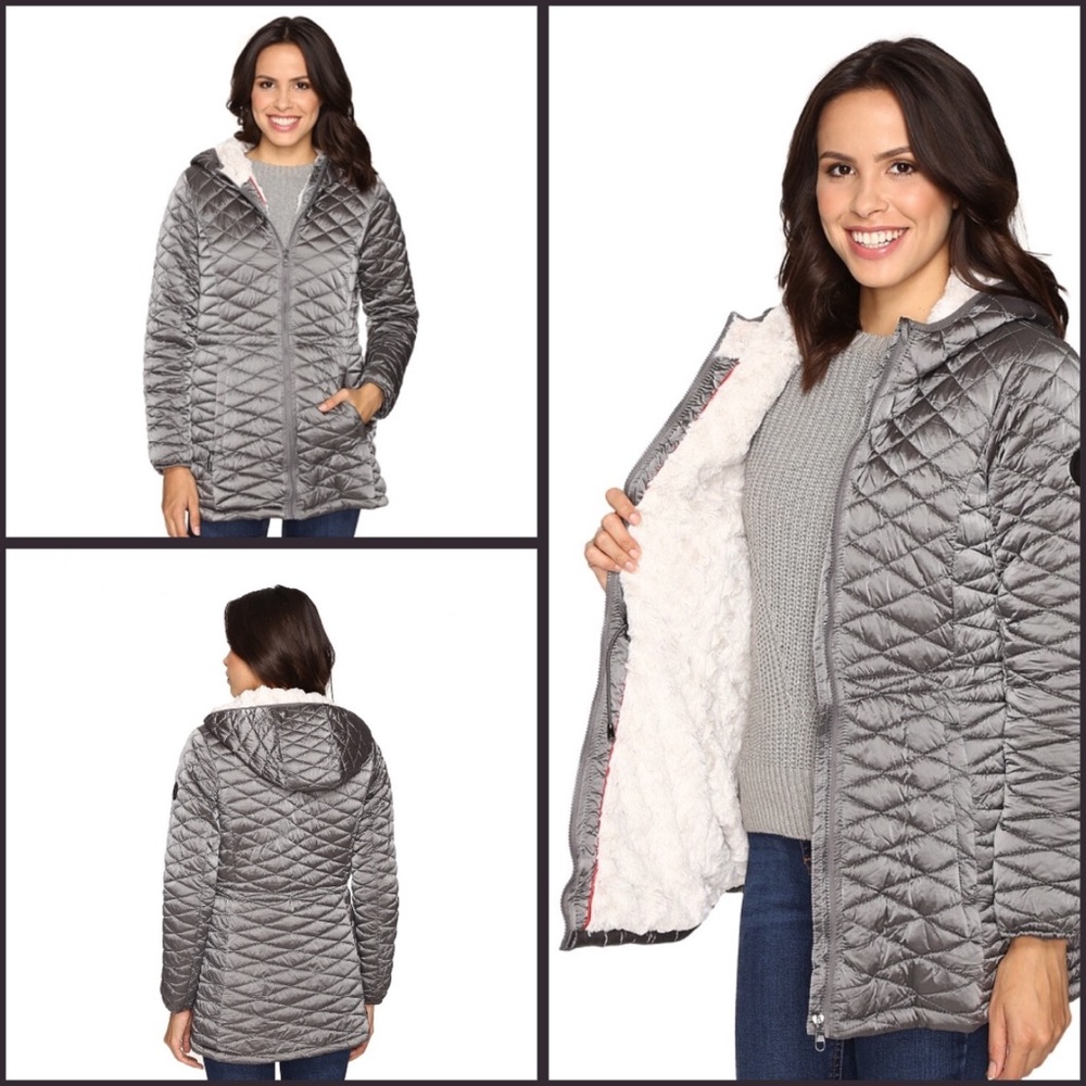 Steve Madden Faux Fur Lined Quilted Jacket