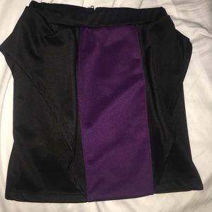 Peplum mini skirt