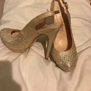 Gold heels