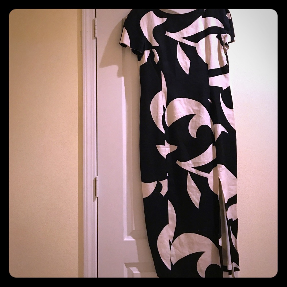 Scaasi Dress ! 100% linen