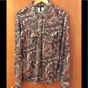 BCBG paisley shirt