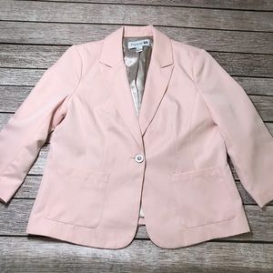 Forever21 Satin Blush Blazer Forever21 Satin Blush Blazer