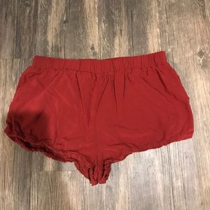 Burnt orange forever 21 cotton shorts Burnt orange forever 21 cotton shorts