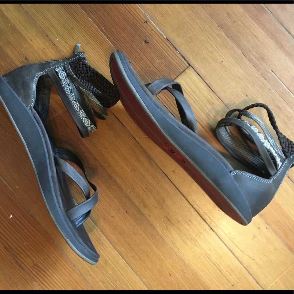 Chaco women's Dawkins chocolate brown leather