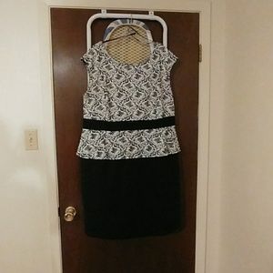 Black and white dress