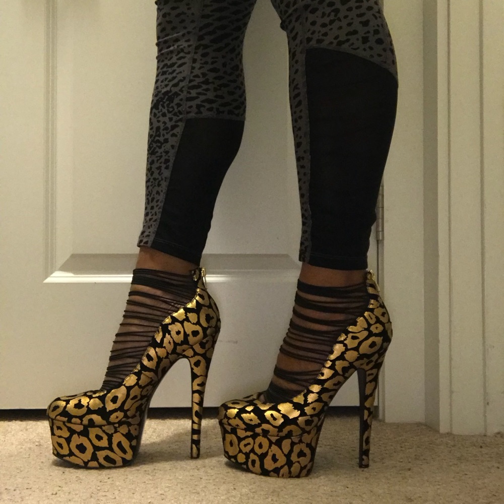 London trash 6 inch platform heels