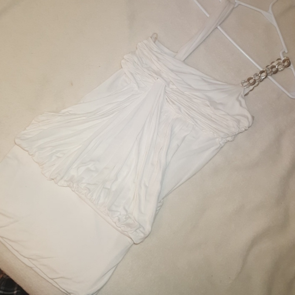 White Sky Style Grecian Dress