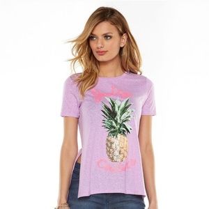 Juicy Couture Sequined Pineapple T-Shirt Juicy Couture Sequined Pineapple T-Shirt