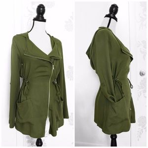 Anthropologie Women Military Green Jacket