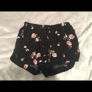 shorts, flower pattern
