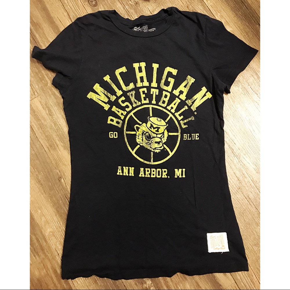 University of Michigan Wolverines Basketball Retro