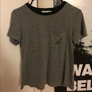 Embroidered “A” Cropped Tee Embroidered “A” Cropped Tee